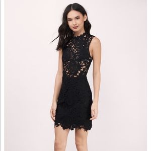 NWOT Tobi black lace mini dress